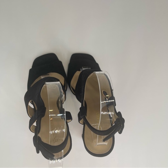 Enzo Angiolini Trudy Black Leather Heels Sandals 7.5 - Picture 11 of 17